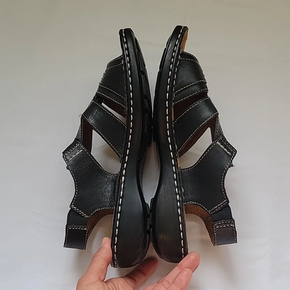 NATURALIZER Natural Soul. Sandal Black Leather. Size 6.5 - Picture 17 of 17